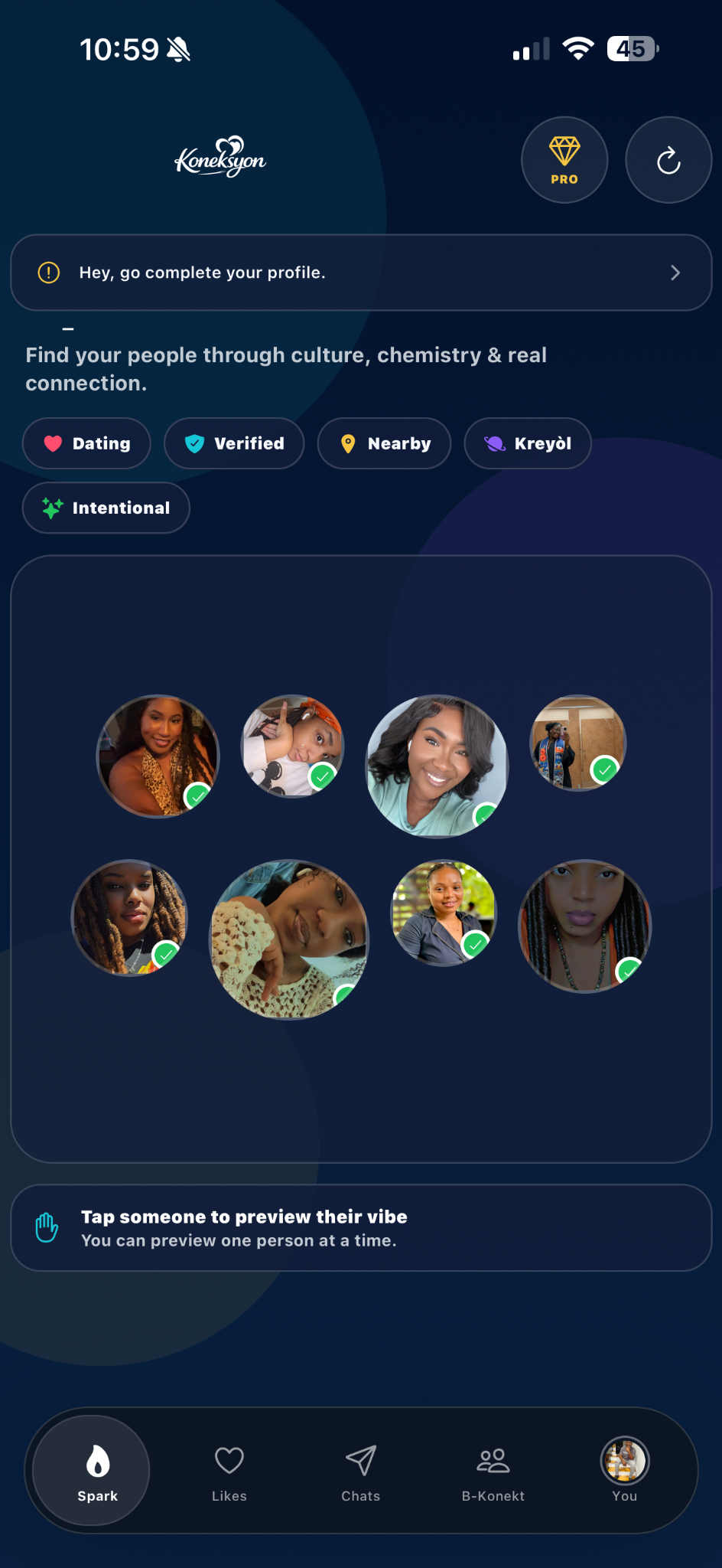 Koneksyon social app